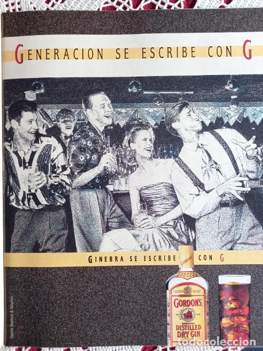 Coleccionismo de revistas y peri&oacute;dicos: ANUNCIO GIN GINEBRA GORDONS GORDON