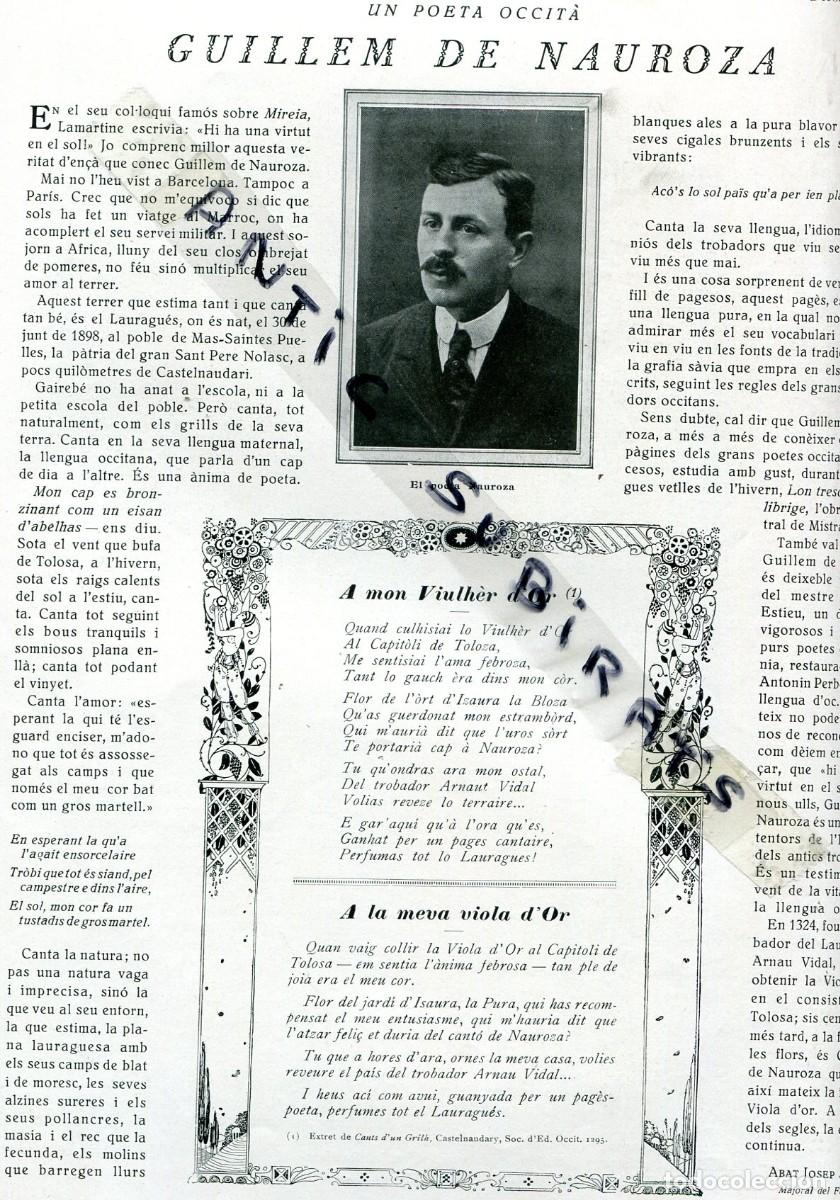 Coleccionismo de Revistas y Peri&oacute;dicos: REVISTA A&Ntilde;O 1929 GUILLEM DE NAUROZA PINTOR CASTELLANOS JOSEP PLA JOAN REBULL FUJITA PINTOR JAPONES
