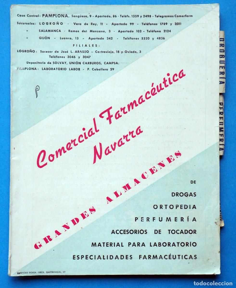 Coleccionismo de revistas y peri&oacute;dicos: ANTIGUA REVISTA COMERCIAL FARMAC&Eacute;UTICA NAVARRA. GRANDES ALMACENES. A&Ntilde;O 1952