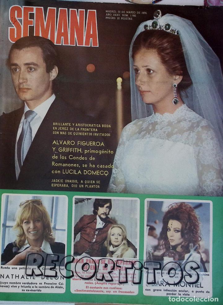 Coleccionismo de revistas y peri&oacute;dicos: recorte portada sara montiel perla cristal nathalie delon juan pardo condes de romanones