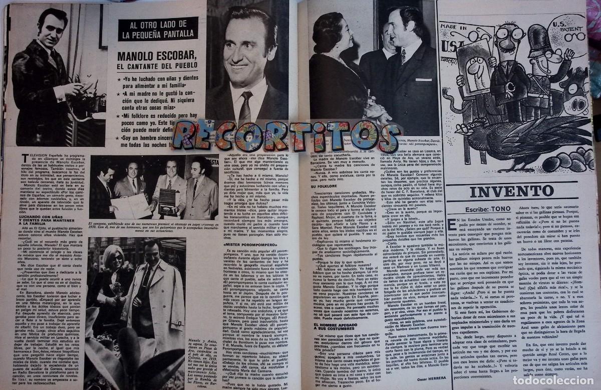 Coleccionismo de Revistas y Peri&oacute;dicos: manolo escobar concha piquer