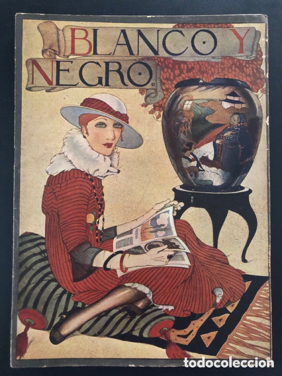 Coleccionismo de revistas y peri&oacute;dicos: Revista blanco y negro marzo 1917 Benito Perez Galdos margarita xirgu hermanos Alvarez quintero