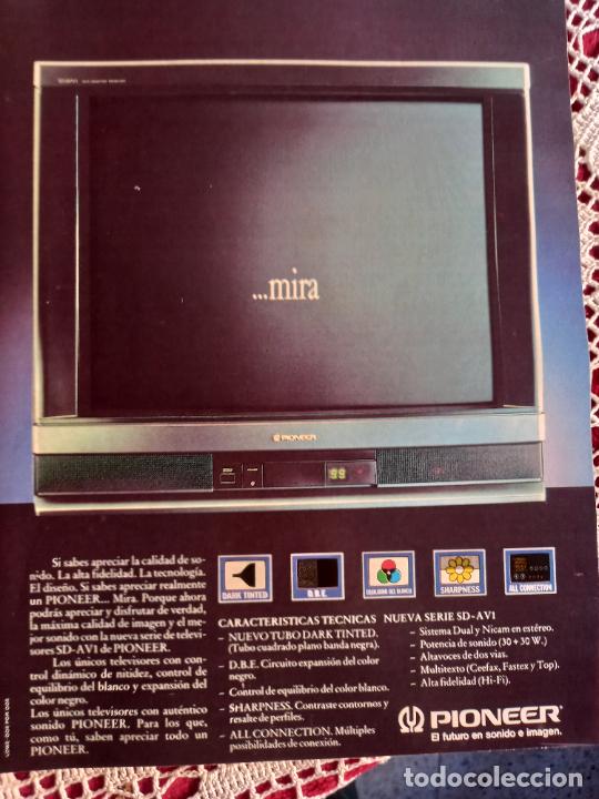 Coleccionismo de Revistas y Peri&oacute;dicos: anuncio pioneer televisor