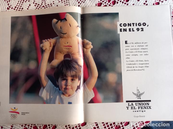 Coleccionismo de revistas y peri&oacute;dicos: anuncio la union y el fenix seguros cobi barcelona 92