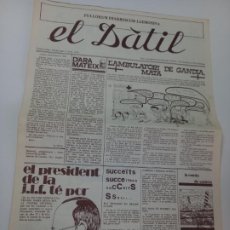 Coleccionismo de Revistas y Periódicos: EL DÀTIL. FULLORUM DIARREICUM LLEMOSINA. 22 OCTUBRE 1978. 50X35 CM. 4 P.. Lote 387864159