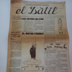 Coleccionismo de Revistas y Periódicos: EL DÀTIL. FULLORUM DIARREICUM LLEMOSINA. 8 OCTUBRE 1978. 50X35 CM. 4 P.. Lote 387864824