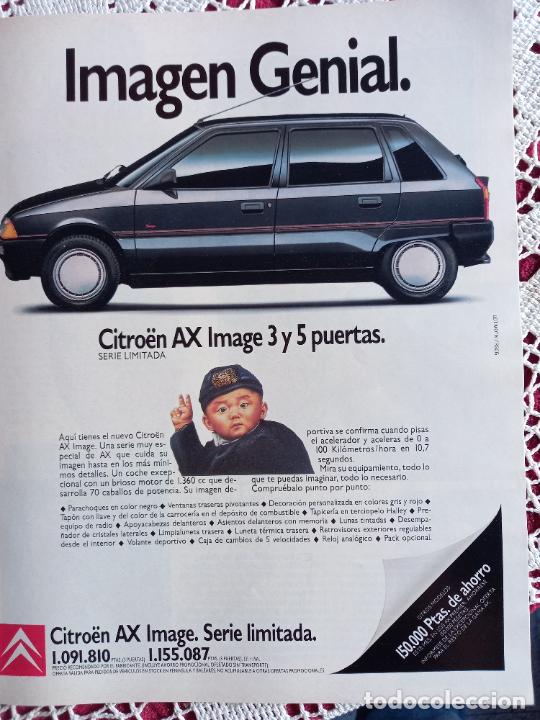 Coleccionismo de Revistas y Peri&oacute;dicos: anuncio citroen ax vintage