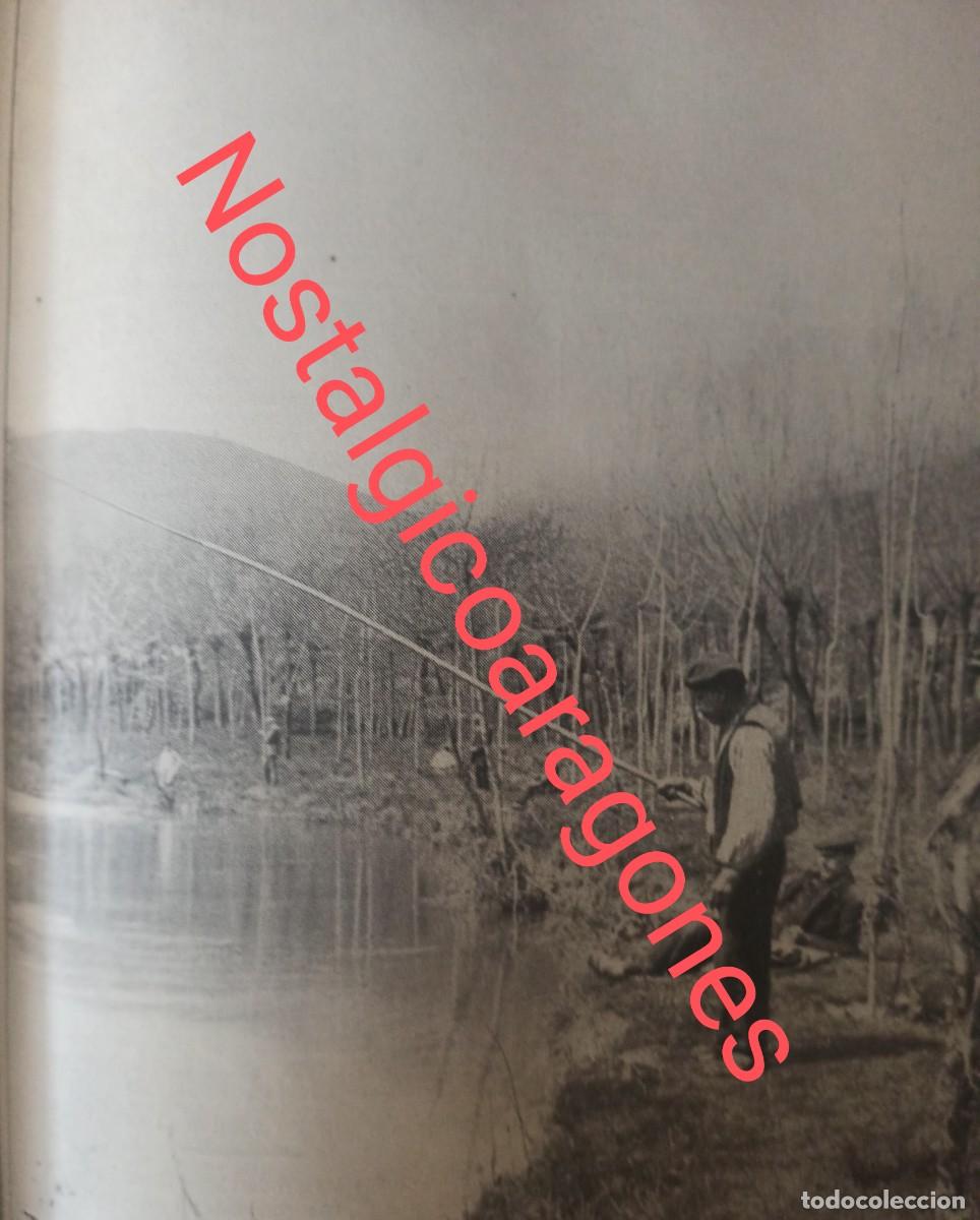 Coleccionismo de Revistas y Peri&oacute;dicos: Olot pesca con ca&ntilde;a Foto hoja revista principio siglo XX 191G