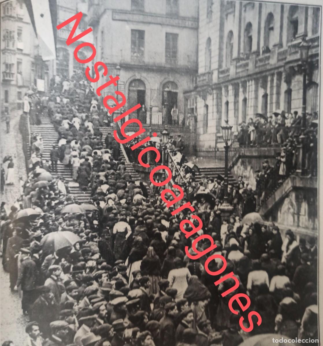 Coleccionismo de revistas y peri&oacute;dicos: Bilbao Peregrinaci&oacute;n Valenciana Santuario Bego&ntilde;a foto hoja revista principio siglo XX 191G