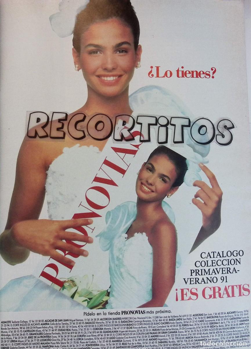 Coleccionismo de Revistas y Peri&oacute;dicos: FAMOSOS EN LA PUBLICIDAD Ines sastre anuncio pronovias