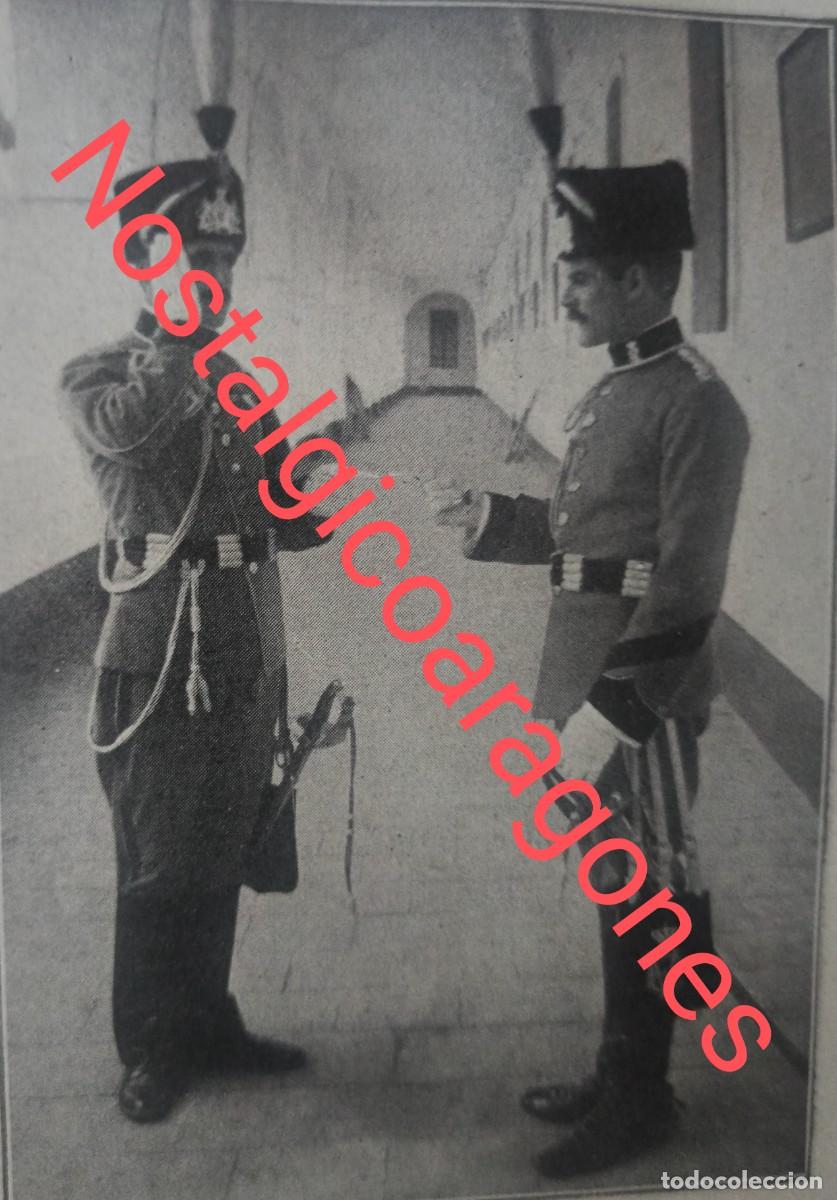Collezionismo di Riviste e Giornali: Valencia soldados nuevo uniforme regto Victoria Eugenia Foto hoja revista principio siglo XX 191G
