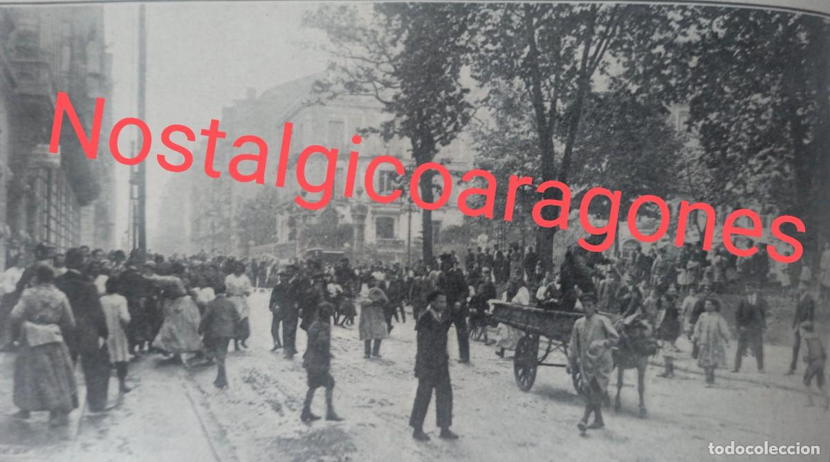 Coleccionismo de revistas y peri&oacute;dicos: Huelga bilbao descargadores carb&oacute;n solucionada foto hoja revista principio siglo XX 191G