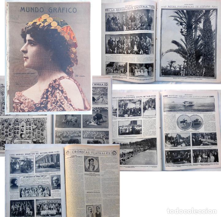 Coleccionismo de Revistas y Peri&oacute;dicos: MUNDO GR&Aacute;FICO. Revista Popular Ilustrada. A&ntilde;o II, N&uacute;m 36, 3 julio 1912. Candelaria Medina