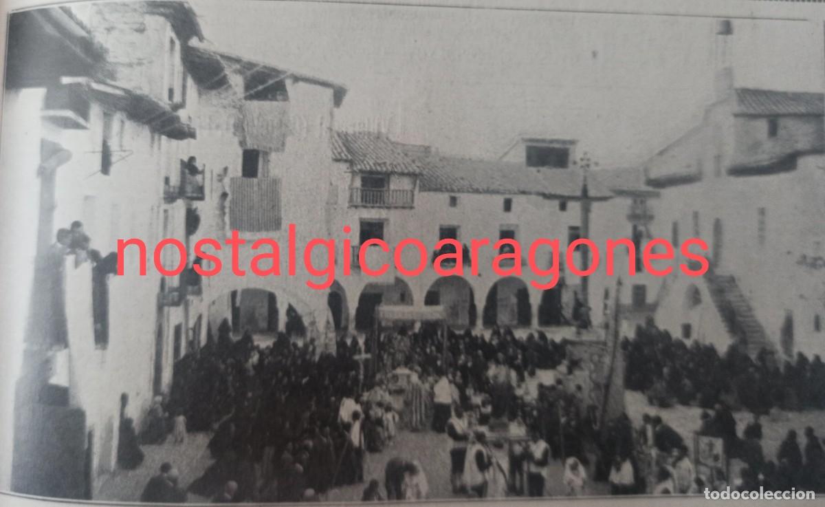 Colecionismo de Revistas e Jornais: Forcall Castell&oacute;n plaza Mayor celebraci&oacute;n foto hoja revista principio siglo XX 191G