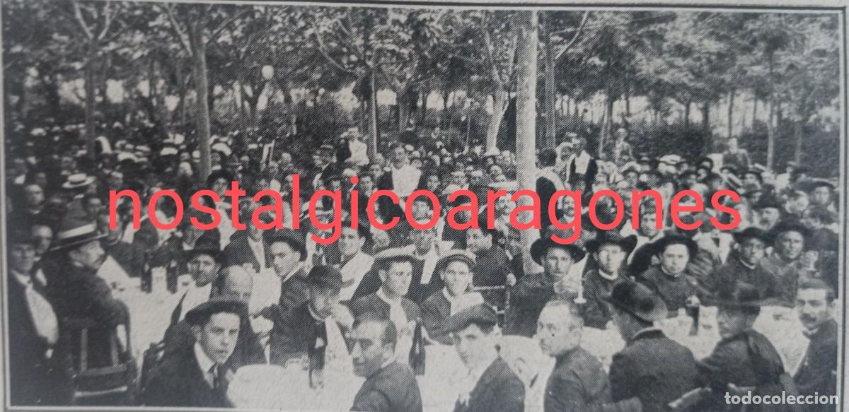 Collection Magazines and Newspapers: Madrid banquete juventud Jaimista rste la Huerta asistentesfoto hoja revista principio siglo XX 191G