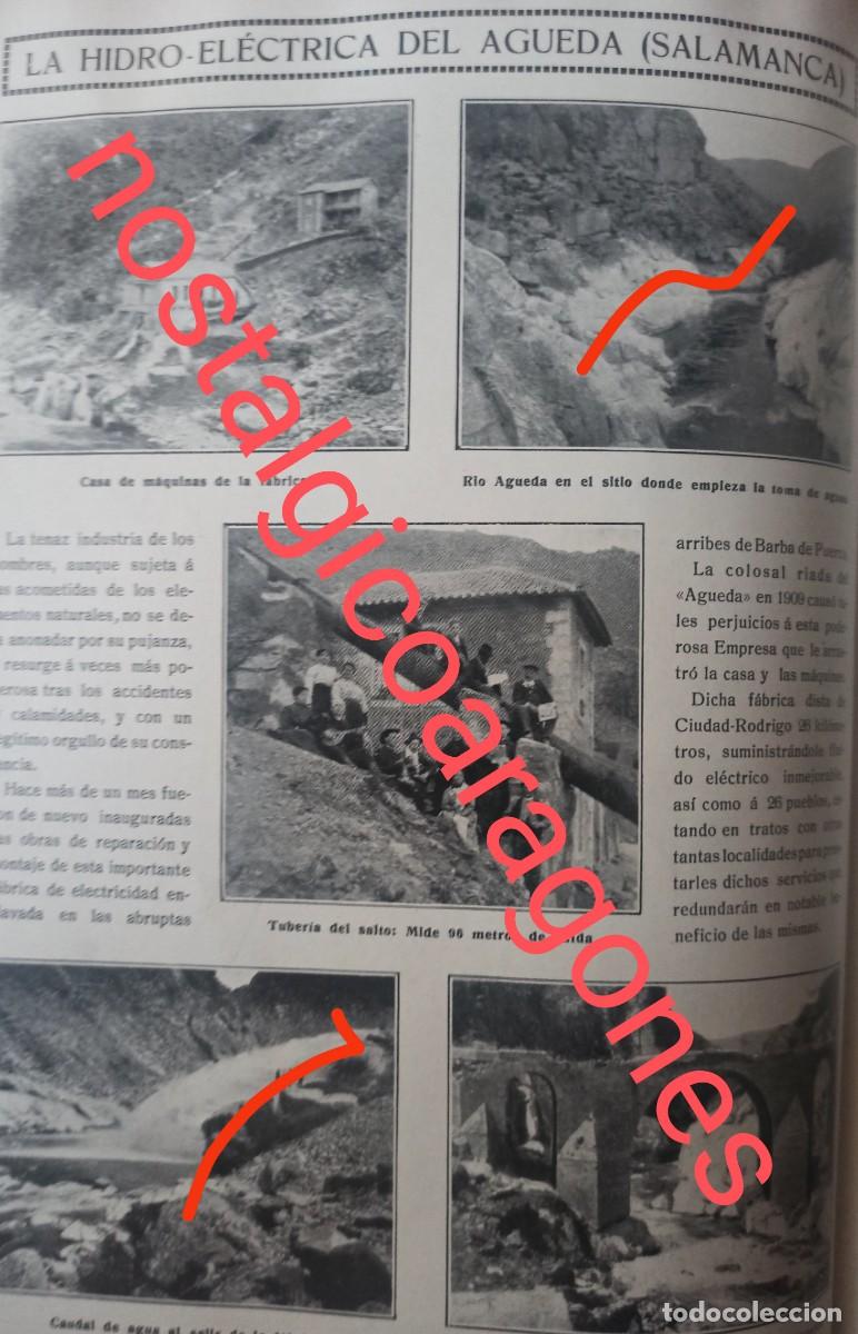 Collection Magazines and Newspapers: &Aacute;gueda Salamanca hidroel&eacute;ctrica casa, r&iacute;o, puente, tuber&iacute;a foto hoja revista principio siglo XX 191G