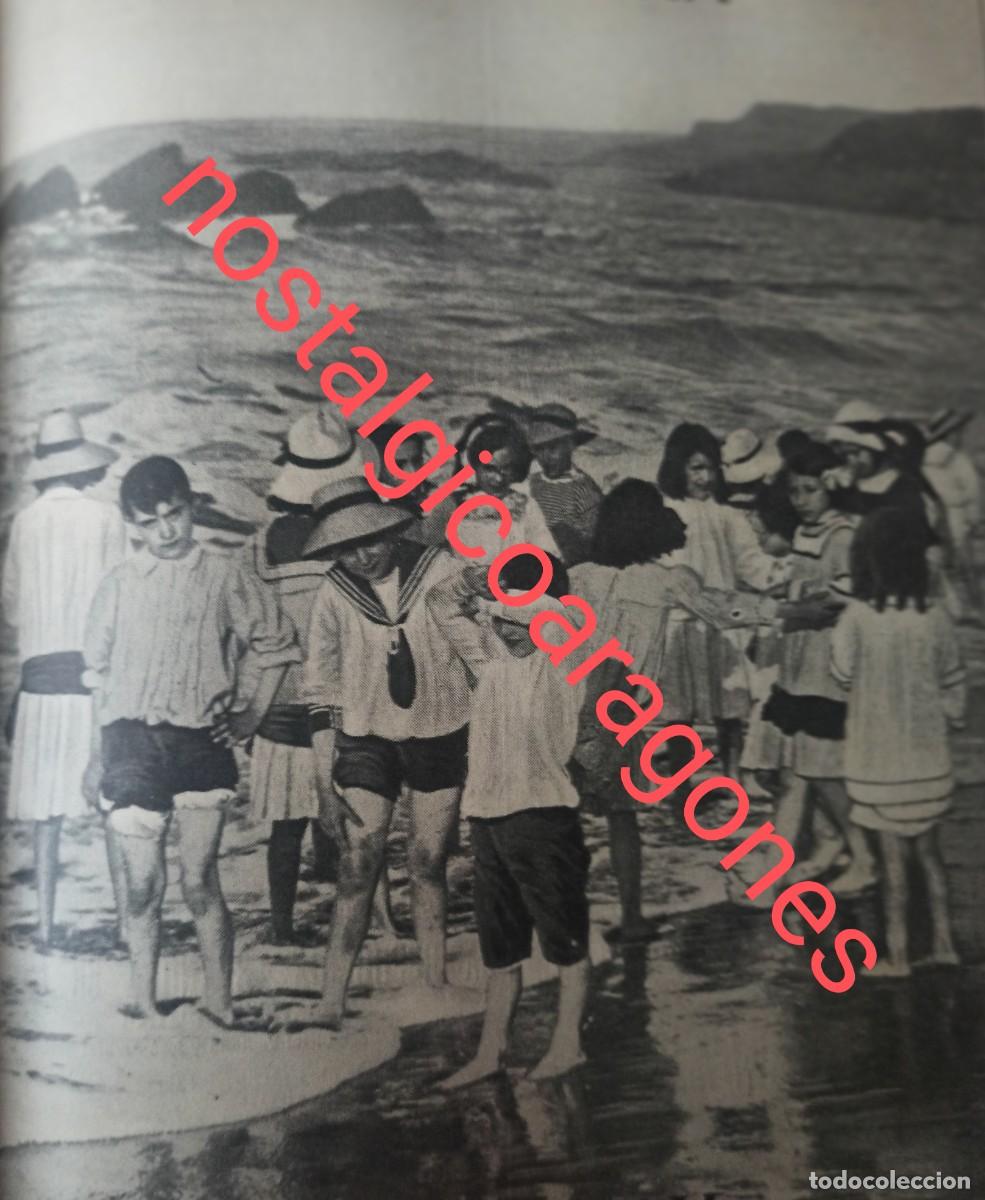 Collection Magazines and Newspapers: Santander ni&ntilde;os playas Sardinero foto hoja revista principio siglo XX 191G