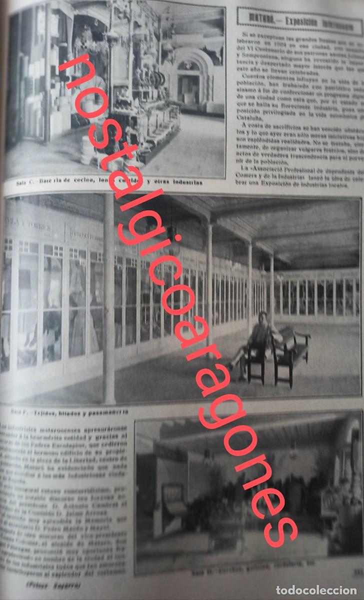 Collection Magazines and Newspapers: Matar&oacute; exposici&oacute;n industrial foto hoja revista principio siglo XX 191G