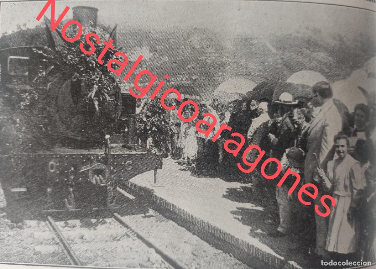 Colecionismo de Revistas e Jornais: San Esteban de Bas inauguraci&oacute;n estaci&oacute;n foto hoja revista principio siglo XX 191G