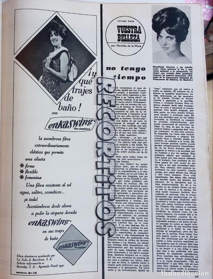 Coleccionismo de revistas y peri&oacute;dicos: FAMOSOS EN LA PUBLICIDAD CONCHA VELASCO ANUNCIO ENKASWING LENCERIA