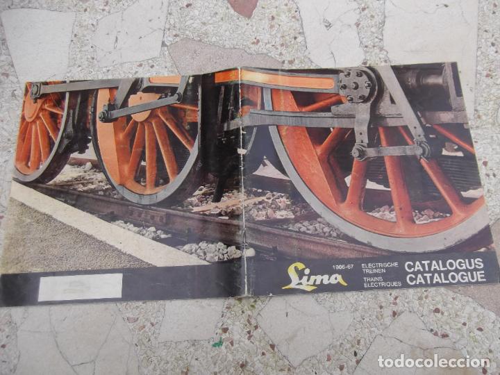 Sammeln von Zeitschriften und Zeitungen: catalogos de modelismo ferroviario, lima, 1966-67, 34 hojas, 21 x 21, frances y aleman