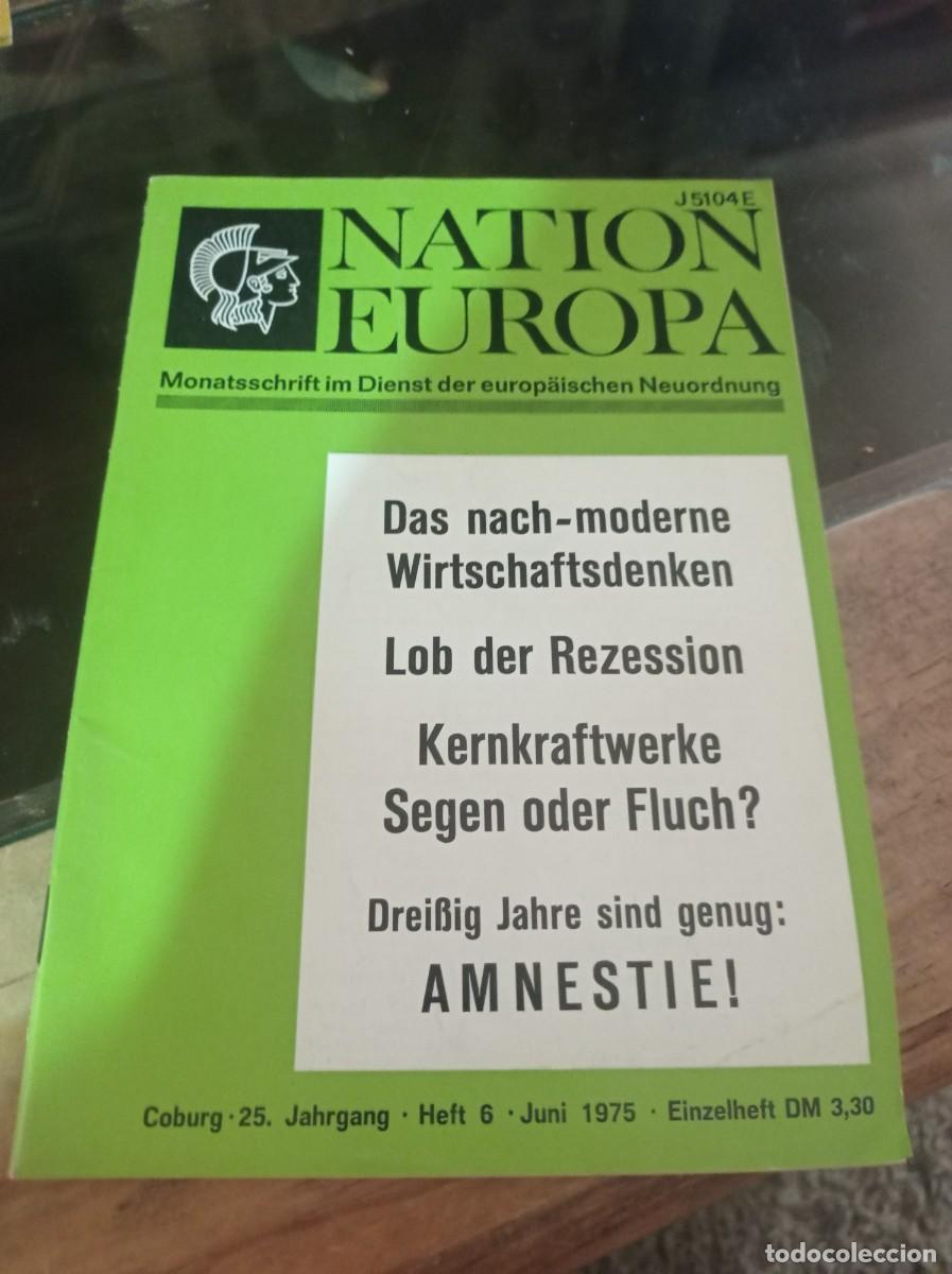 Coleccionismo de revistas y peri&oacute;dicos: REVISTA NATION EUROPA MONATSSCHRIFT IM DIENST DER EUROPAISCHEN NEUORDNUNG JUNIO 1975 REF. UR MES 9