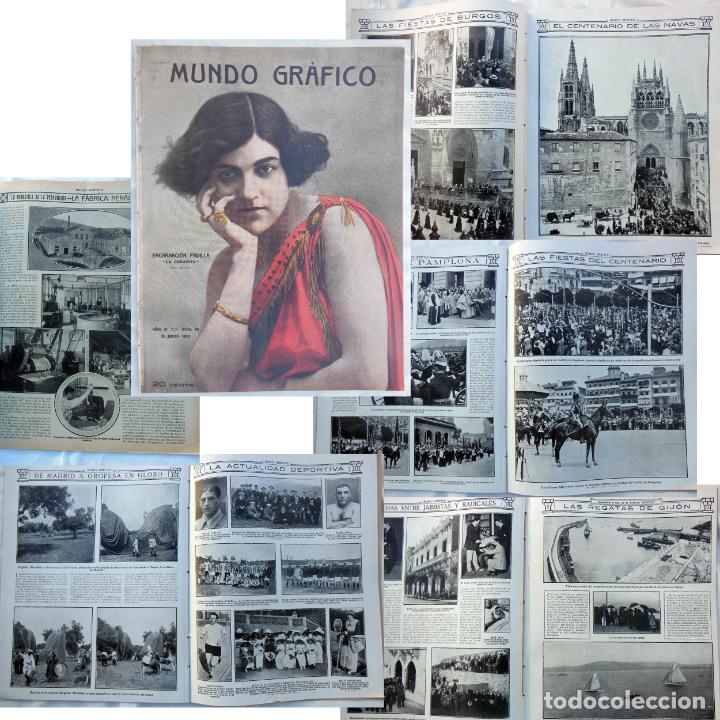 Coleccionismo de Revistas y Peri&oacute;dicos: MUNDO GR&Aacute;FICO. Revista Popular Ilustrada. A&ntilde;o II, N&uacute;m 40, 31 Julio 1912
