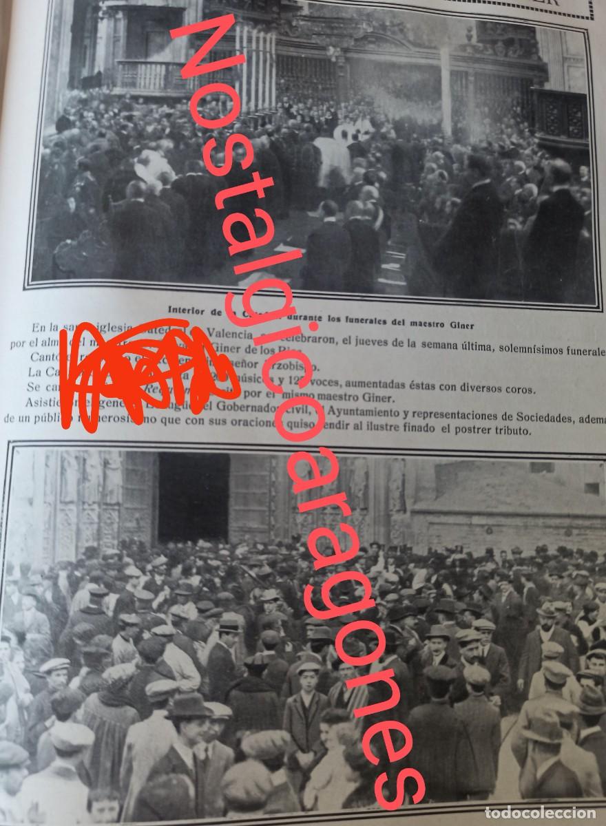Colecionismo de Revistas e Jornais: Valencia funerales Giner foto hoja revista principio siglo XX 191G