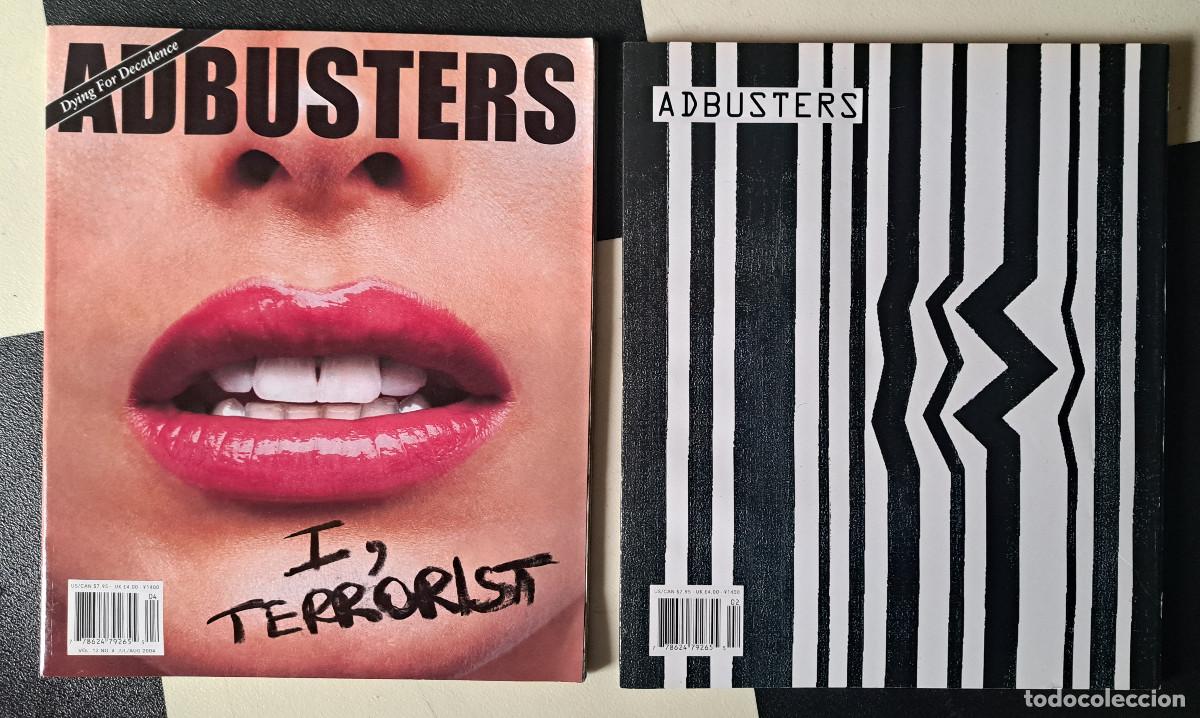 Collezionismo di Riviste e Giornali: LOTE 2 REVISTAS - ADBUSTERS CANAD&Aacute; A&Ntilde;O 2004 POLITICA DISE&Ntilde;O FOTOGRAFIA MODA GRAFISMO