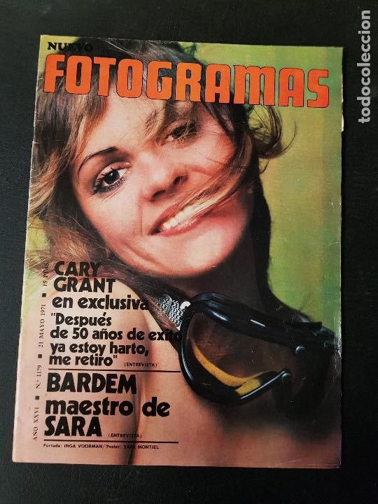 Coleccionismo de revistas y peri&oacute;dicos: FOTOGRAMAS NUEVO-MAYO 1971-CON POSTER SARA MONTIEL