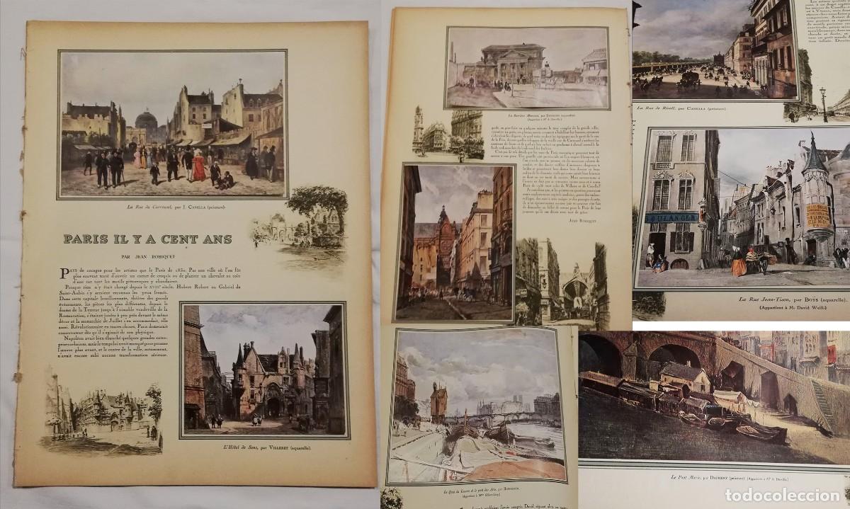 Coleccionismo de revistas y peri&oacute;dicos: PARIS IL Y A CENT ANS. Jean Robiquet. 1936 Art&iacute;culo de revista / magazine L'Illustration