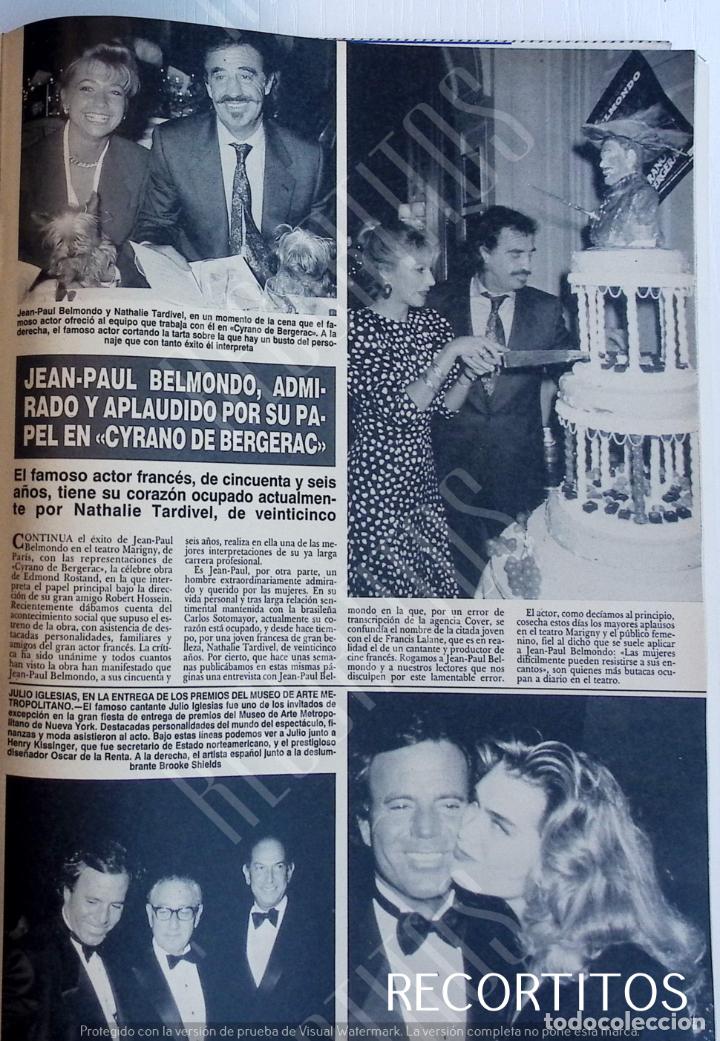 Collectionnisme de Revues et Journaux: JEAN PAUL BELMONDO JULIO IGLESIAS BROOKE SHIELDS