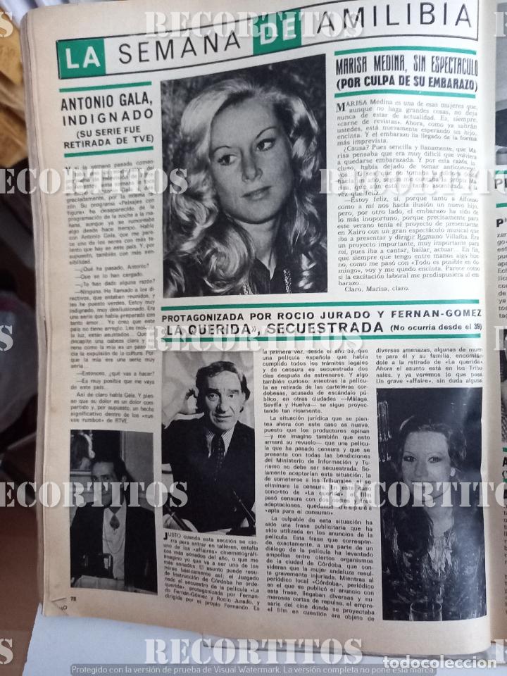 Coleccionismo de Revistas y Peri&oacute;dicos: 1976 MARISA MEDINA, ROCIO JURADO, FERN&Aacute;N-G&Oacute;MEZ, ANTONIO GALA