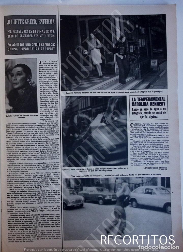 Colecionismo de Revistas e Jornais: juliette greco carolina de monaco