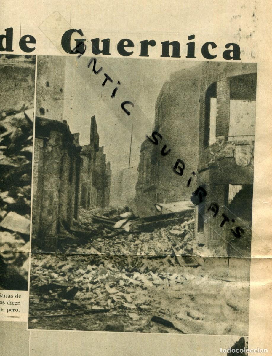 Collezionismo di Riviste e Giornali: VANGUARDIA A&Ntilde;O 1937 FOTOS DEL BOMBARDEO NAZI DE GUERNICA PICASSO GUERRA CIVIL ESPA&Ntilde;OLA