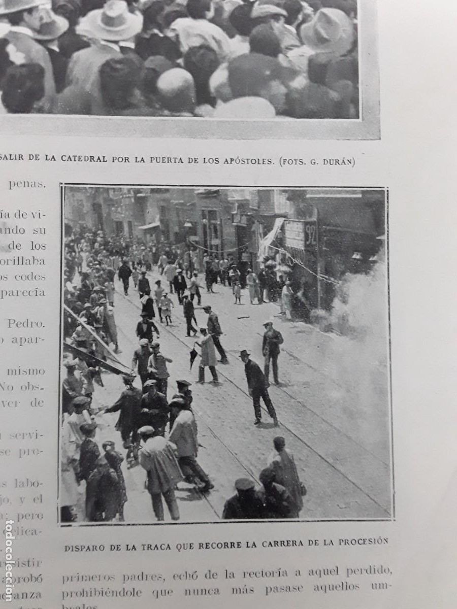 Sammeln von Zeitschriften und Zeitungen: CORPUS VALENCIA TRACA EIBAR BARCELONA RIERAVALLBONA CASTELLDEFELS GARRAF MONSE&Ntilde;OR RAGONES A&Ntilde;O 1921