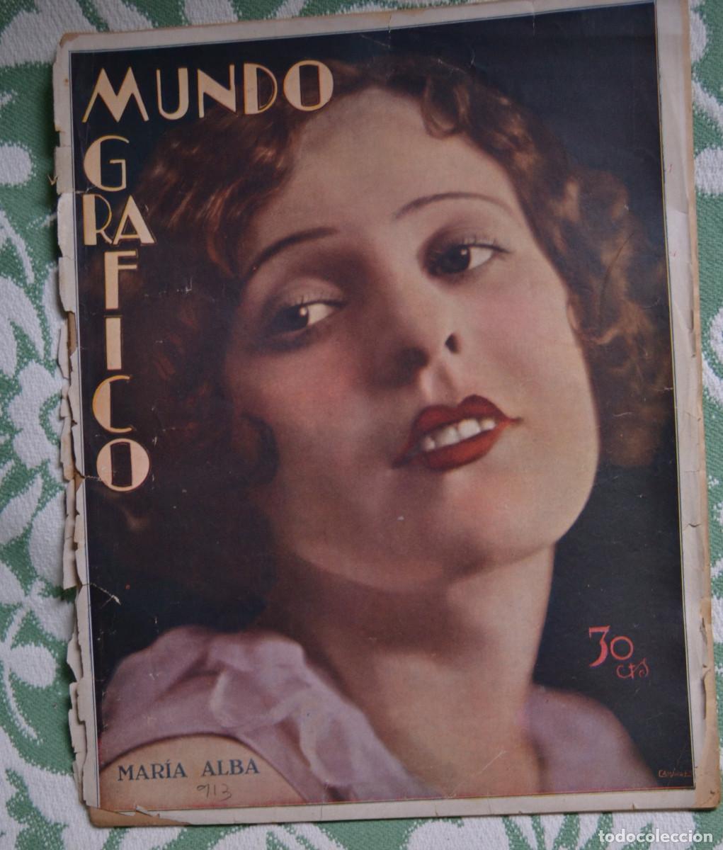 Coleccionismo de Revistas y Peri&oacute;dicos: MUNDO GR&Aacute;FICO n&ordm; 913 (1-5-1929) &ldquo;La Real familia y los pobres lectura de poes&iacute;as marciales