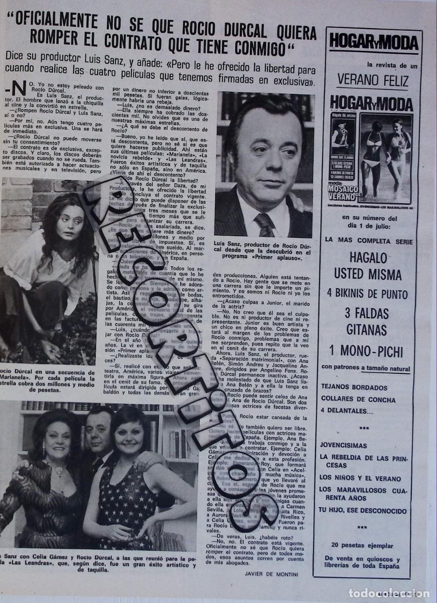Coleccionismo de Revistas y Peri&oacute;dicos: LUIS SANZ ROCIO DURCAL CELIA GAMEZ