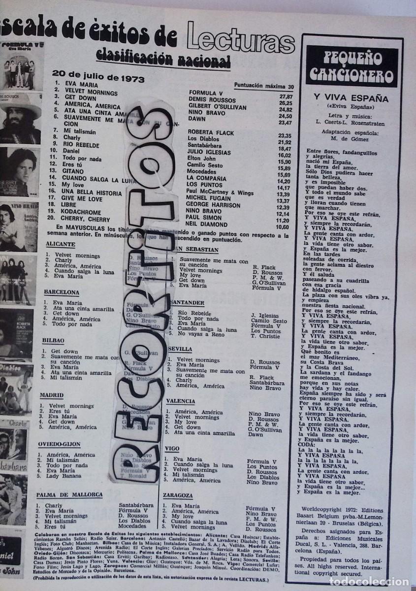 Coleccionismo de revistas y peri&oacute;dicos: ESCALA DE EXITOS DEMI ROUSSOS CAMILO SESTO