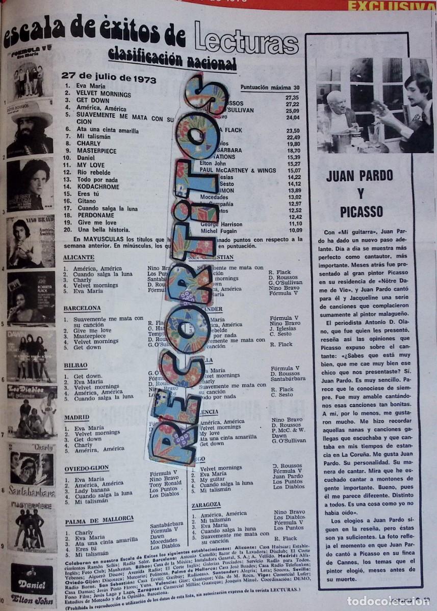 Collezionismo di Riviste e Giornali: ESCALA DE EXITOS DEMI ROUSSOS CAMILO SESTO JUAN PARDO PICASSO