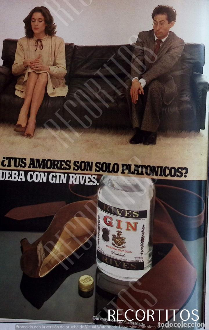 Coleccionismo de revistas y peri&oacute;dicos: anuncio gin rives ginebra