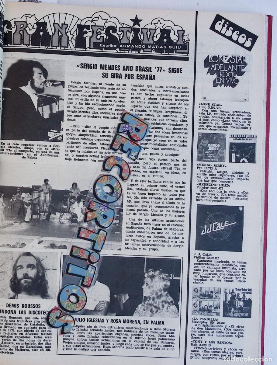 Coleccionismo de Revistas y Peri&oacute;dicos: DEMIS ROUSSOS ROSA MORENA JULIO IGLESIAS SERGIO MENDES