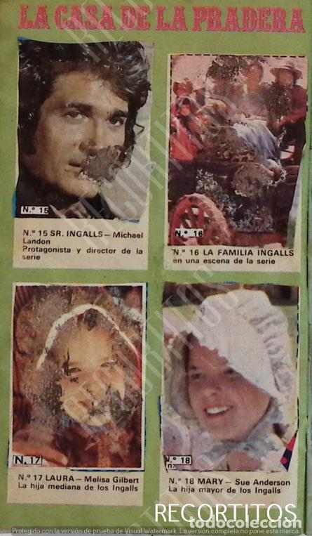 Colecionismo de Revistas e Jornais: hoja del album de pronto de television la casa de la pradera