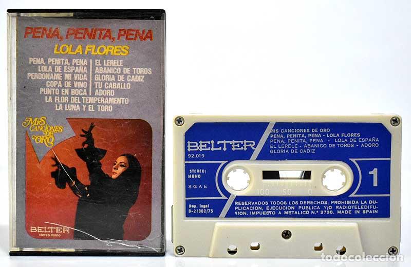 Coleccionismo de revistas y peri&oacute;dicos: Lola Flores - Mis canciones de oro / Pena, penita, pena. Casete