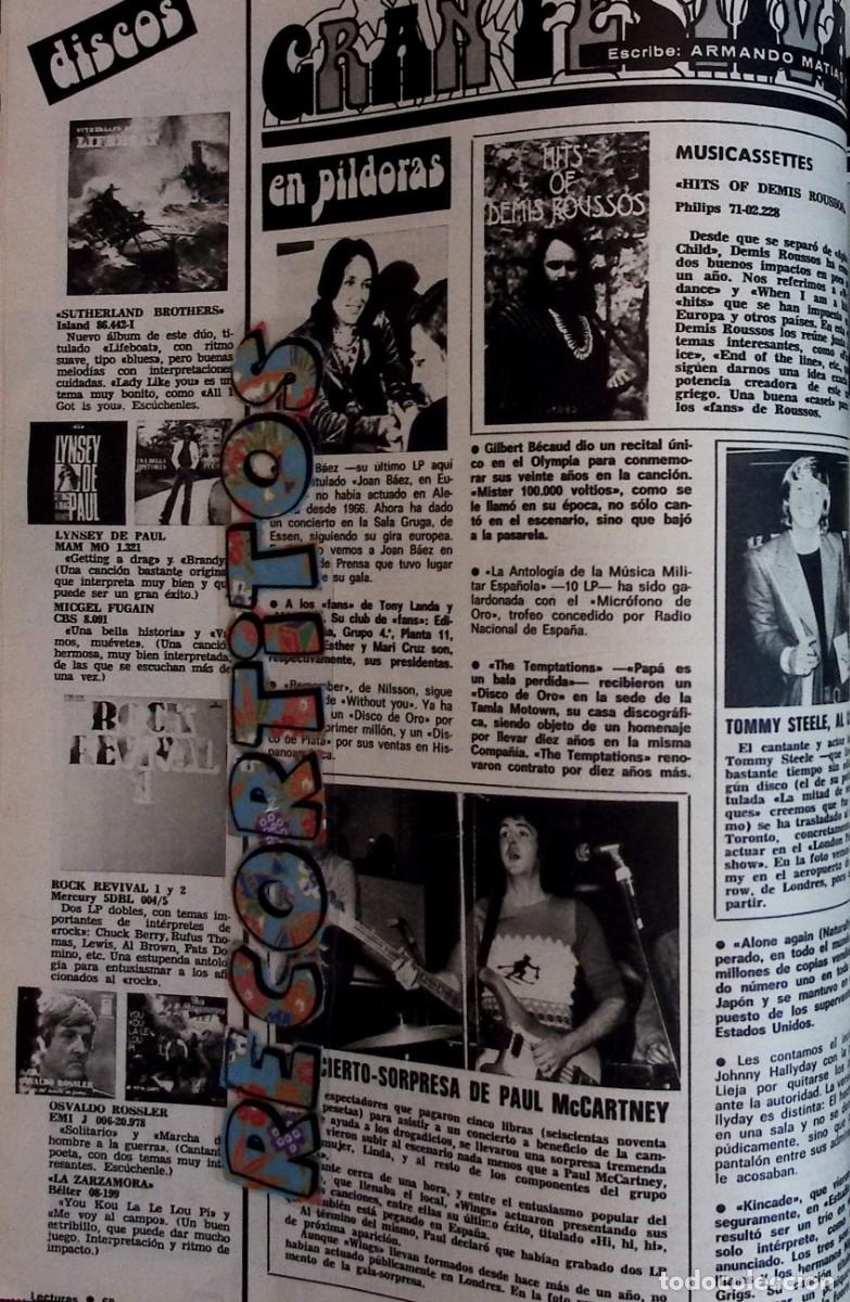 Coleccionismo de Revistas y Peri&oacute;dicos: demis roussos PAUL MCCARTNEY