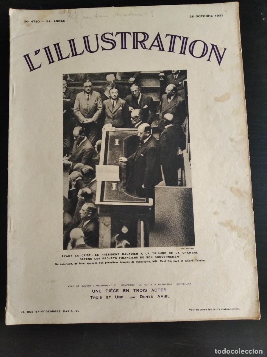 Collezionismo di Riviste e Giornali: L&acute;ILLUSTRATION. FRANCIA. N&ordm; 4730. A&Ntilde;O 1933. LE REDRESSEMENT FINANCIER ET LA CRISE MINISTERIEL.. LEER