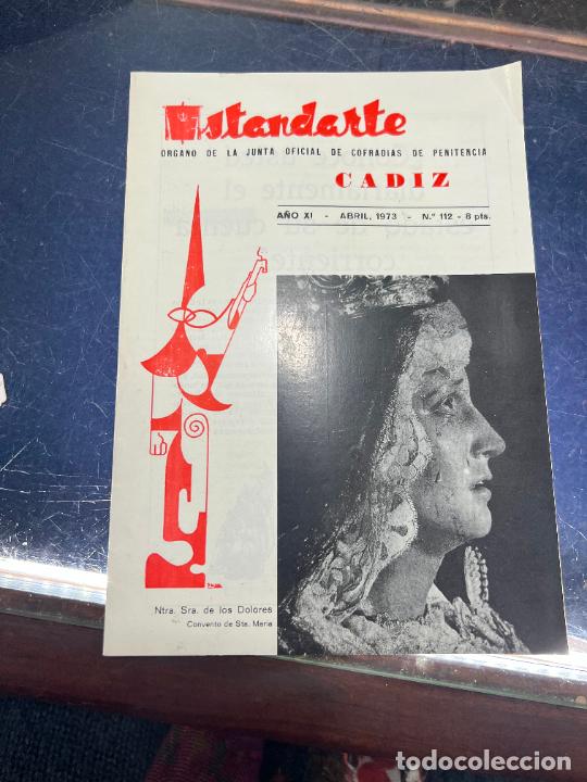 Coleccionismo de Revistas y Peri&oacute;dicos: REVISTA ESTANDARTE - SEMANA SANTA DE CADIZ - A&Ntilde;O XI - ABRIL 1973 - N&ordm;112