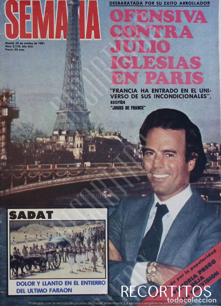 Coleccionismo de Revistas y Peri&oacute;dicos: recorte portada julio iglesias