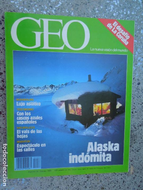 Coleccionismo de Revistas y Peri&oacute;dicos: GEO REVISTA N&ordm; 33- OCTUBRE 1989- ALASKA INDOMITA - MAHARAJAS