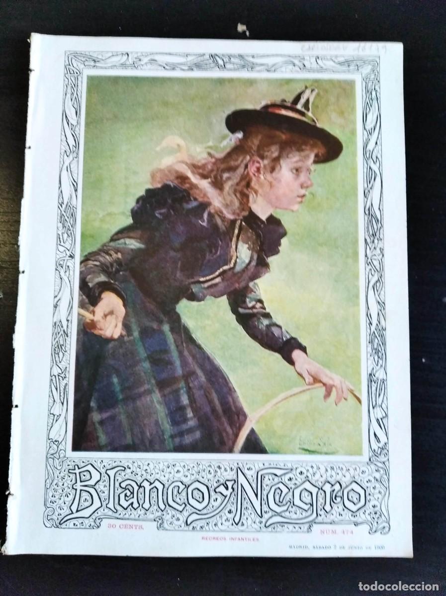 Collection Magazines and Newspapers: BLANCO Y NEGRO. N&ordm; 474. A&Ntilde;O 1900. FLAMMARI&Oacute;N EN ESPA&Ntilde;A. DE MADRID A ARGAMASILLA. EL ECLIPSE T.. LEER